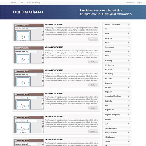 Redesign data sheets as beautiful web pages Design by 99creatives.mm11