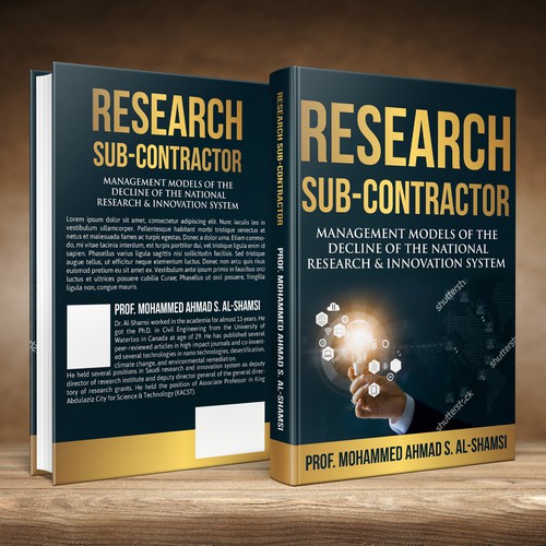 research book cover design