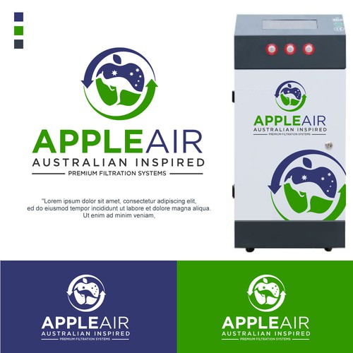 Apple Air Logo Design for filtration systems Design by Art_Nesia™