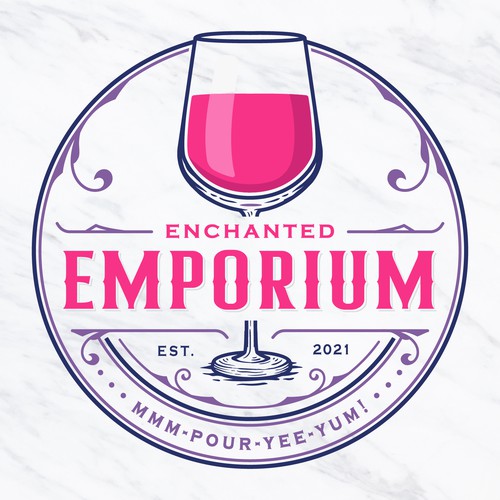 Enchanted Emporium. A casual wine bar. Design by Fortunic™