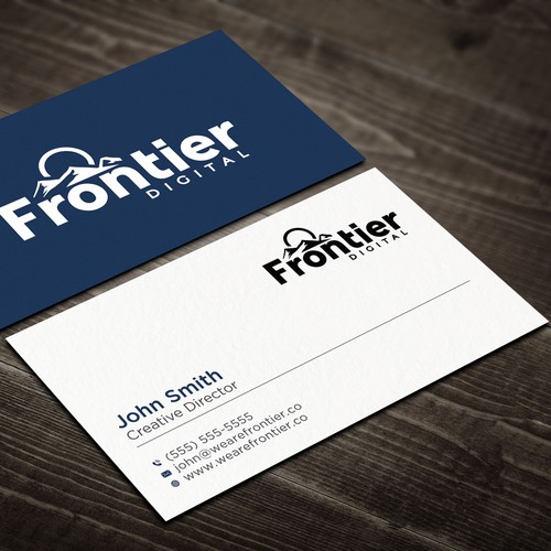 Create a business card with a rock solid brand Diseño de Rskylight