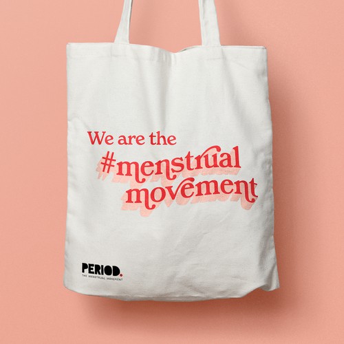 Design a trending GenZ slogan for thousands of menstrual youth activists. Design by CLCreative