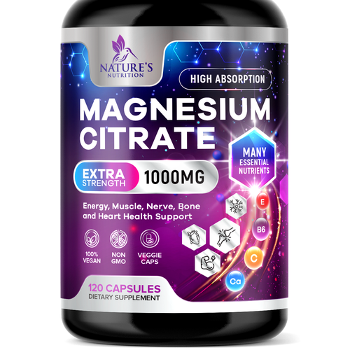 Premium Magnesium Citrate Design needed for Nature's Nutrition Design by TUNSAY