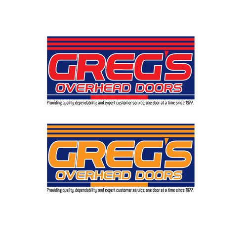 Help Greg's Overhead Doors with a new logo Ontwerp door Ovidiu G.