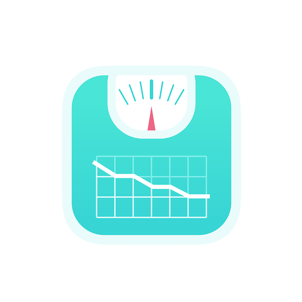 Modern Icon For a Weight Tracker App