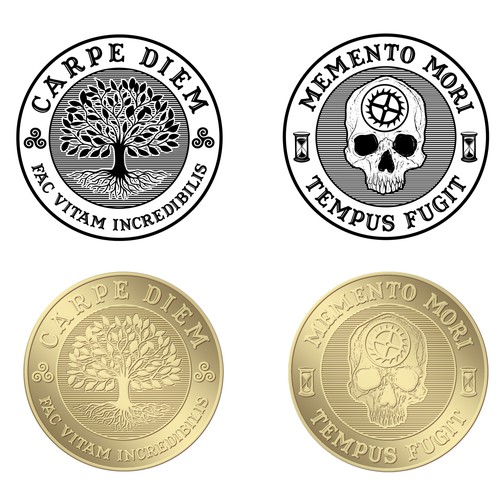 Memento Mori Carpe Diem Coin Other Clothing Or Merchandise Contest 99designs