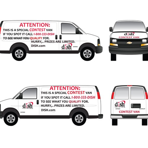 Diseño de V&S 002 ~ REDESIGN THE DISH NETWORK INSTALLATION FLEET de honkytonktaxi