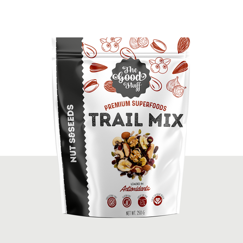 Design a standout packaging for a Nuts & Seeds Standee Pouch Design by kubrart