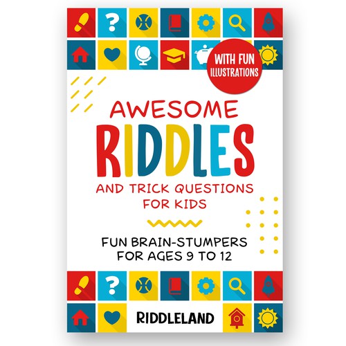 A Parent-Catching Book Cover for Riddle Book Design by Charala