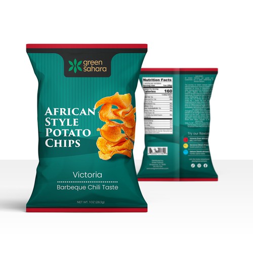 Design African style potato chips packaging Design by Shisiouk