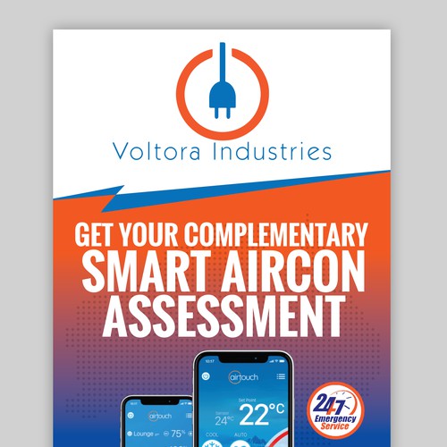 Voltora Industries Back Wall Banner Design by GrApHiC cReAtIoN™