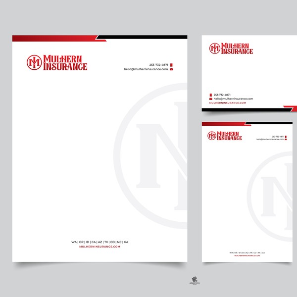 Mulhern Insurance Stationary Design