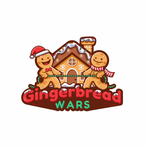 Create a fun and playful logo for Gingerbread Wars -- a holiday event company! Design by Monkey_Zen