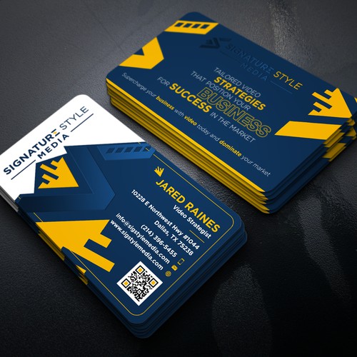 Design the Perfect Signature Style Business Card for my Video Production Company Design by Xclusive16