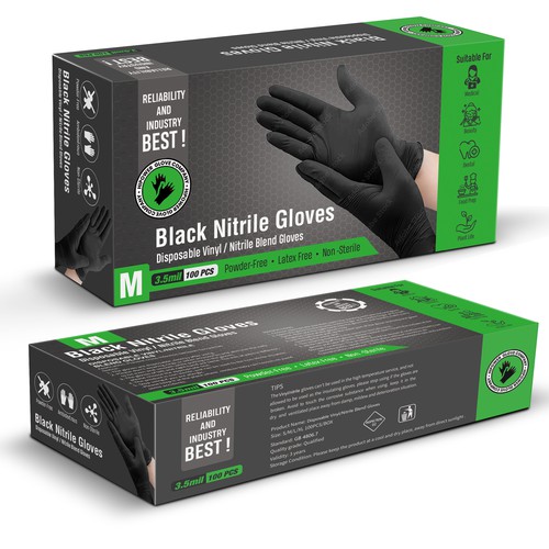 Design Retail Box for Glove Company Industrial, Sleek, Eye Catching Design by Rajith Shantha