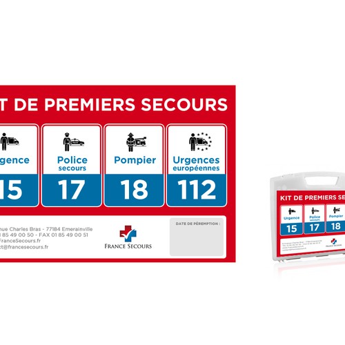 Etiquette pour le premiers secours Design by Limun.Design