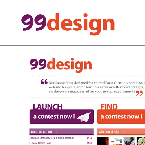 Logo for 99designs Design por 72dpi Creative