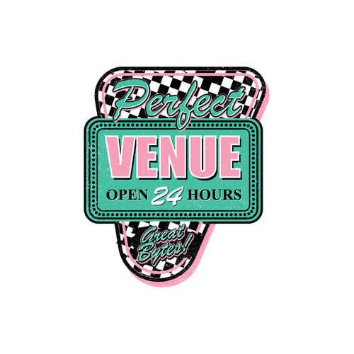 Old diner themed sticker design for restaurant & event tech startup Réalisé par Christy Z.