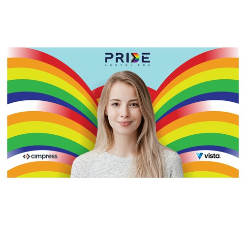 Virtual backgrounds for PRIDE month (multiple winners) Diseño de i-ali