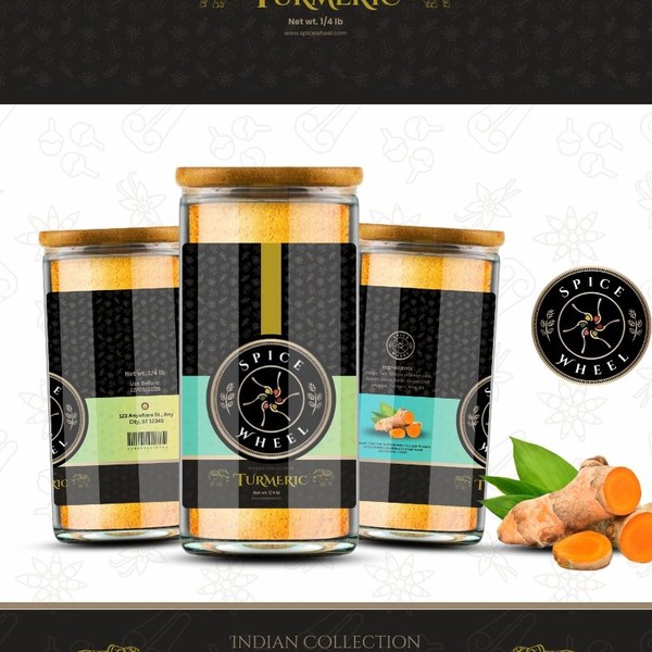 Spice product label design