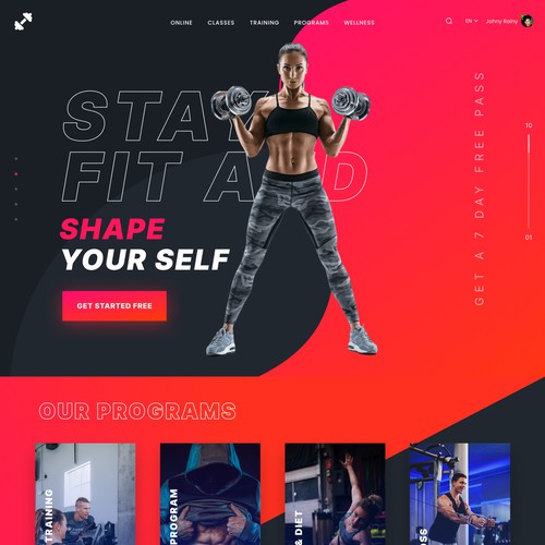 Design homepage and location page for Gym website Design by Mohammad Kashif