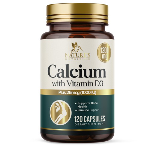 Calcium Plus Vitamin D3 Design Needed for Nature's Nutrition Design by UnderTheSea™