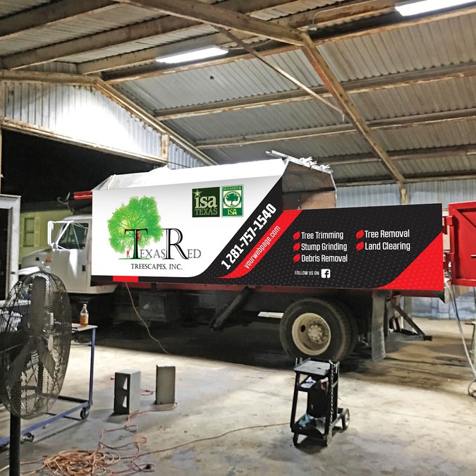 Tree service needs eye catching Truck wrap Car, truck or van wrap contest