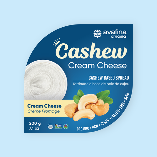 Vegan Cashew Cheese Packaging Rebrand Design by Ganesh Anvekar