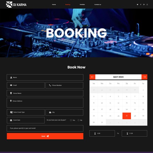 dj karma - playing good music since 2007 Design by Digitechtic