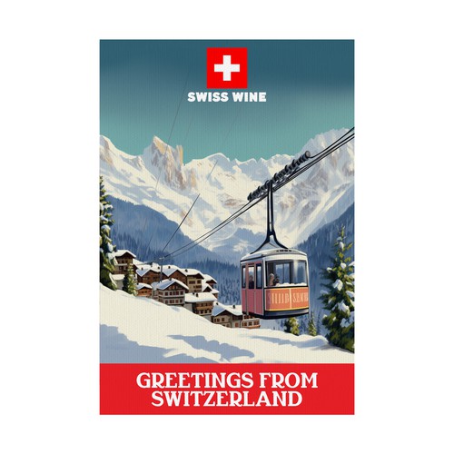 SWISS WINE for tourists Design by Windmill Designer™