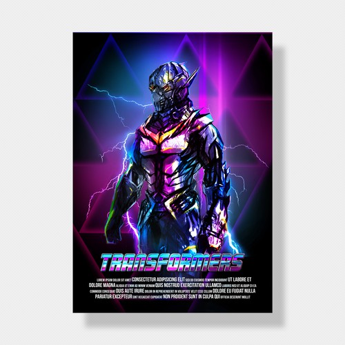 Create your own ‘80s-inspired movie poster! Design by ColorGum™
