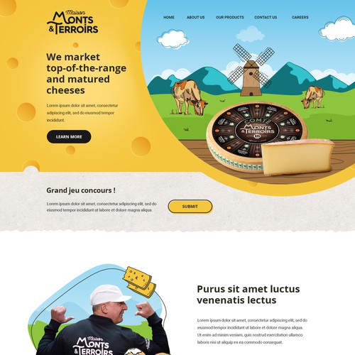 Cheese company Design by Anutik