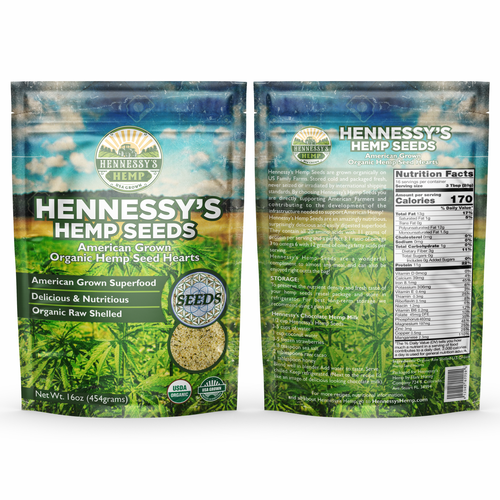 Designs | Hennessy’s Hemp needs a package design for our US Grown ...