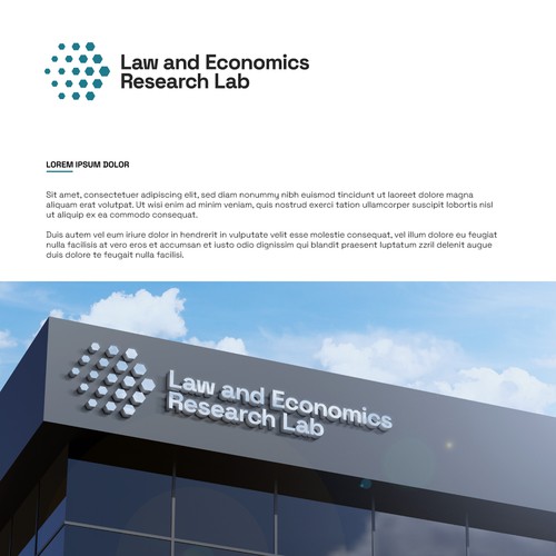 Logo for a Law and Economics Research Lab - one of a kind Design by xxDDesign