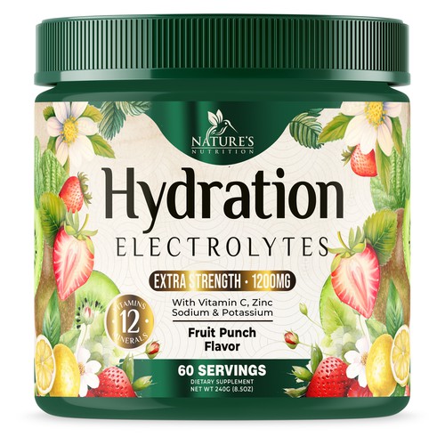 Hydration Electrolytes Design Needed for Nature's Nutrition Design by UnderTheSea™