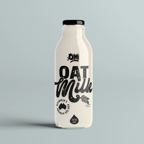 New oat Milk label Design by ✎ SB_designs