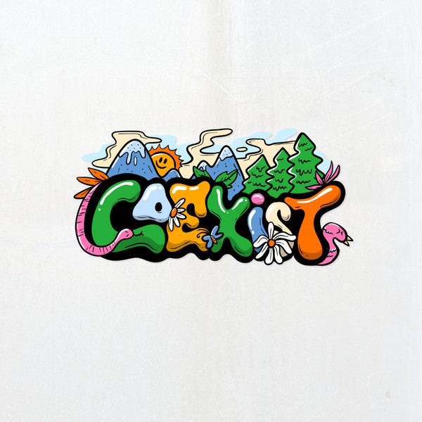 Playful Sticker design