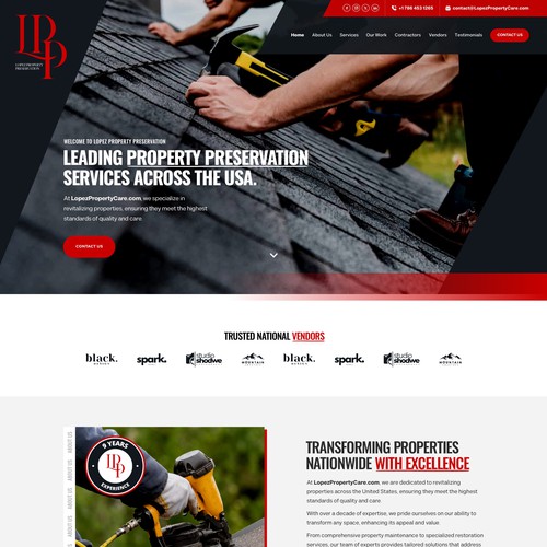 Design a Modern Property Preservation Website Company Design by keilaMaria