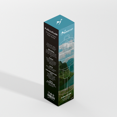 Design di [HOT] - LONG TERM - Packaging Design for Outdoor Water Filter Bottle 500ml di Vida Estudio