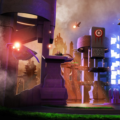 Futuristic City Concept Art Design Design by igorart5