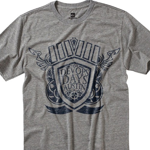 University themed shirt for DevOps Days Austin Diseño de h2.da