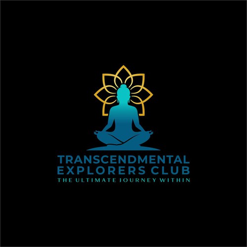 Designs | Abstract Logo: Outline of buddha in a sitting meditation pose ...