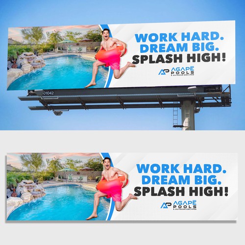 POOL AND OUTDOOR LIVING BILLBOARD DESIGN Design by Sezt