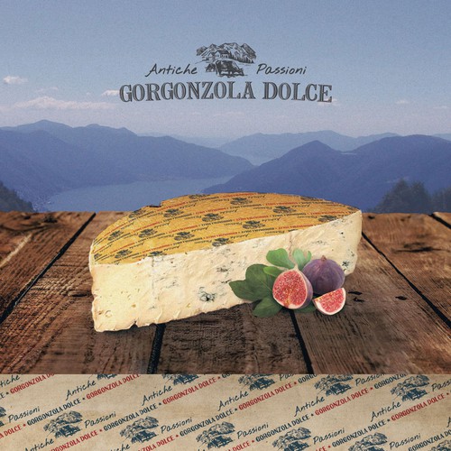 Design a product label set for an Italian Cheese Ontwerp door ProveMan