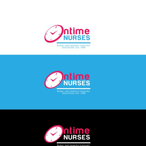 logo and business card for Ontime Nurses Diseño de El John