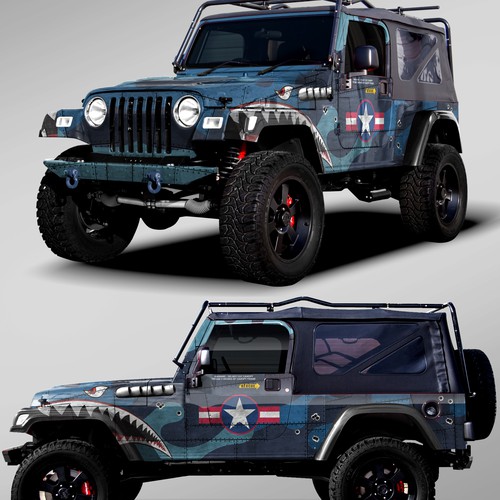 P-40 bomber jeep wrap | Car, truck or van wrap contest | 99designs