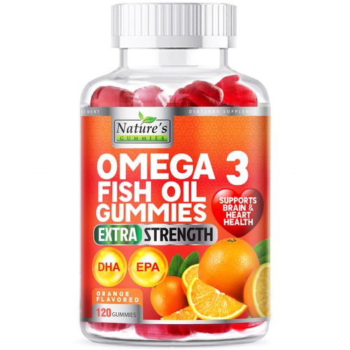 Tasty Omega 3 Fish Oil Gummies Design needed for Nature's Gummies Design von agooshe