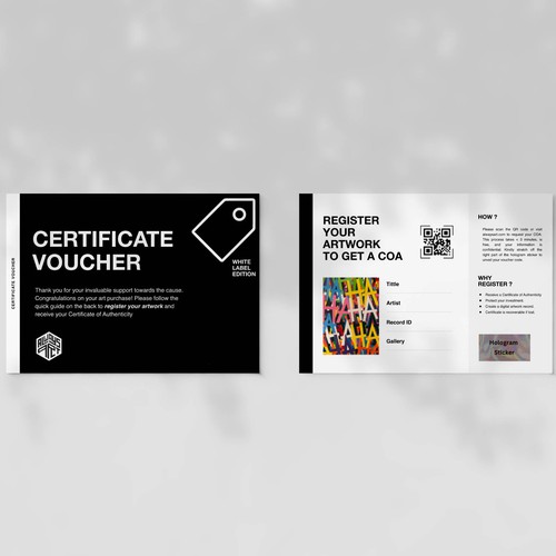 Certificate Voucher Design by @rysmrn