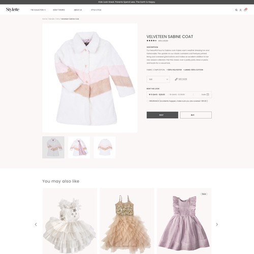 Needed: Cute Kids Clothing Site Redesign Design by Pixelopaque