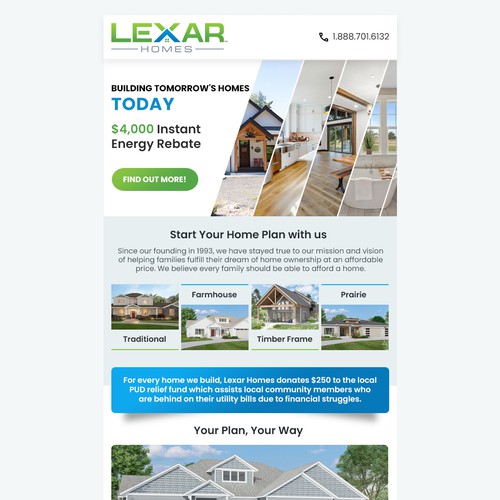 Custom Home builder marketing promotion Design by UMA_09